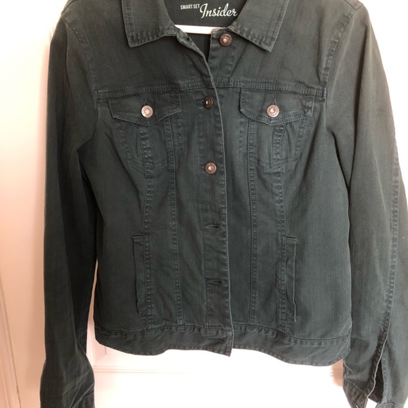 Forest Green Cotton Jacket - Picture 1 of 11